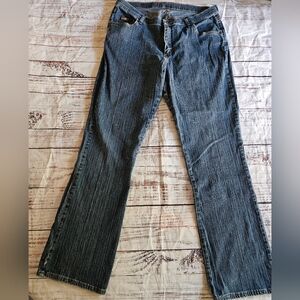 Riders by Lee Womens Jeans 18W Long Stretch Denim Blue Mid Rise Bootcut